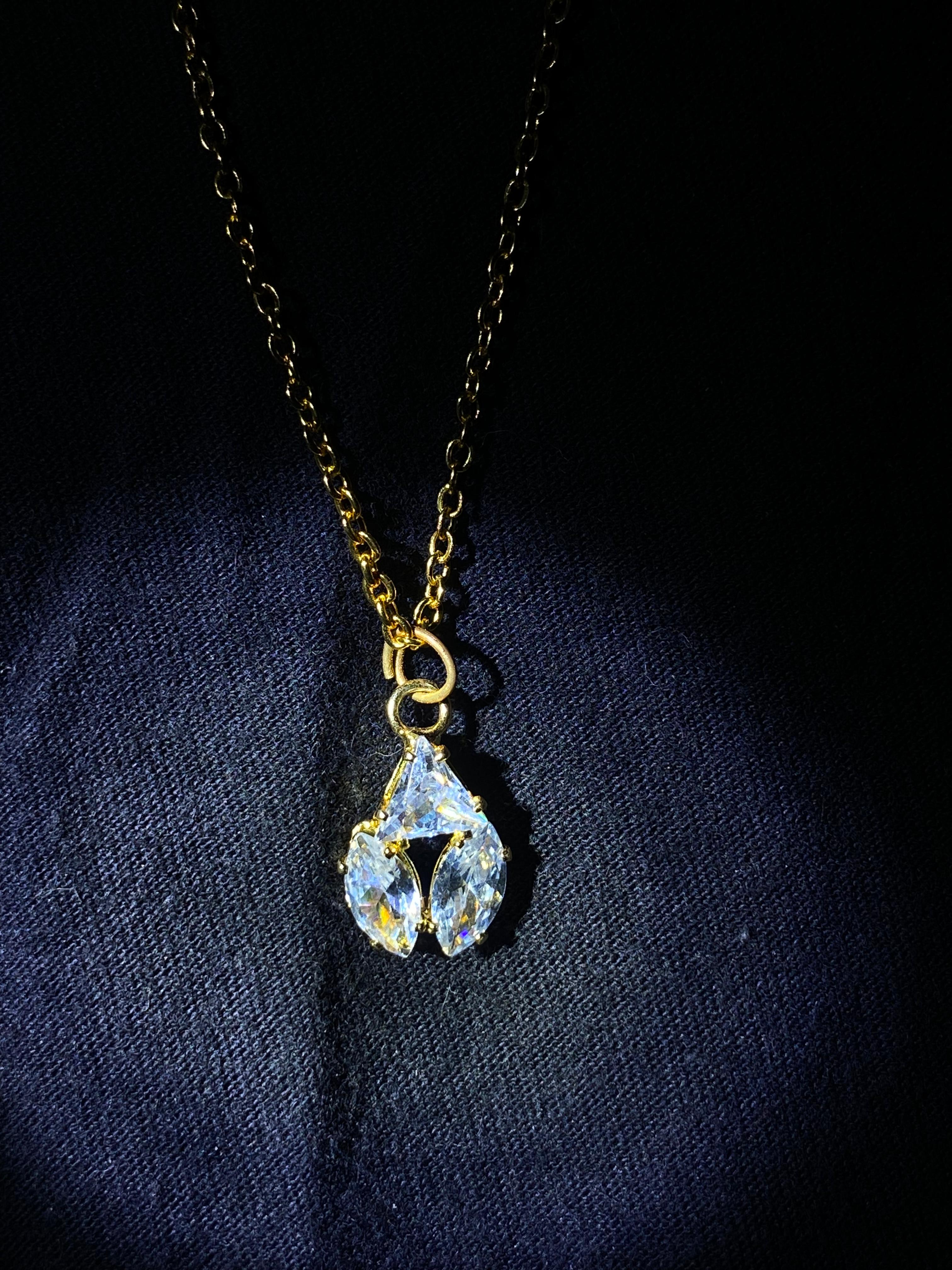 American Diamond Design Chain With Awesome Party Wear Look