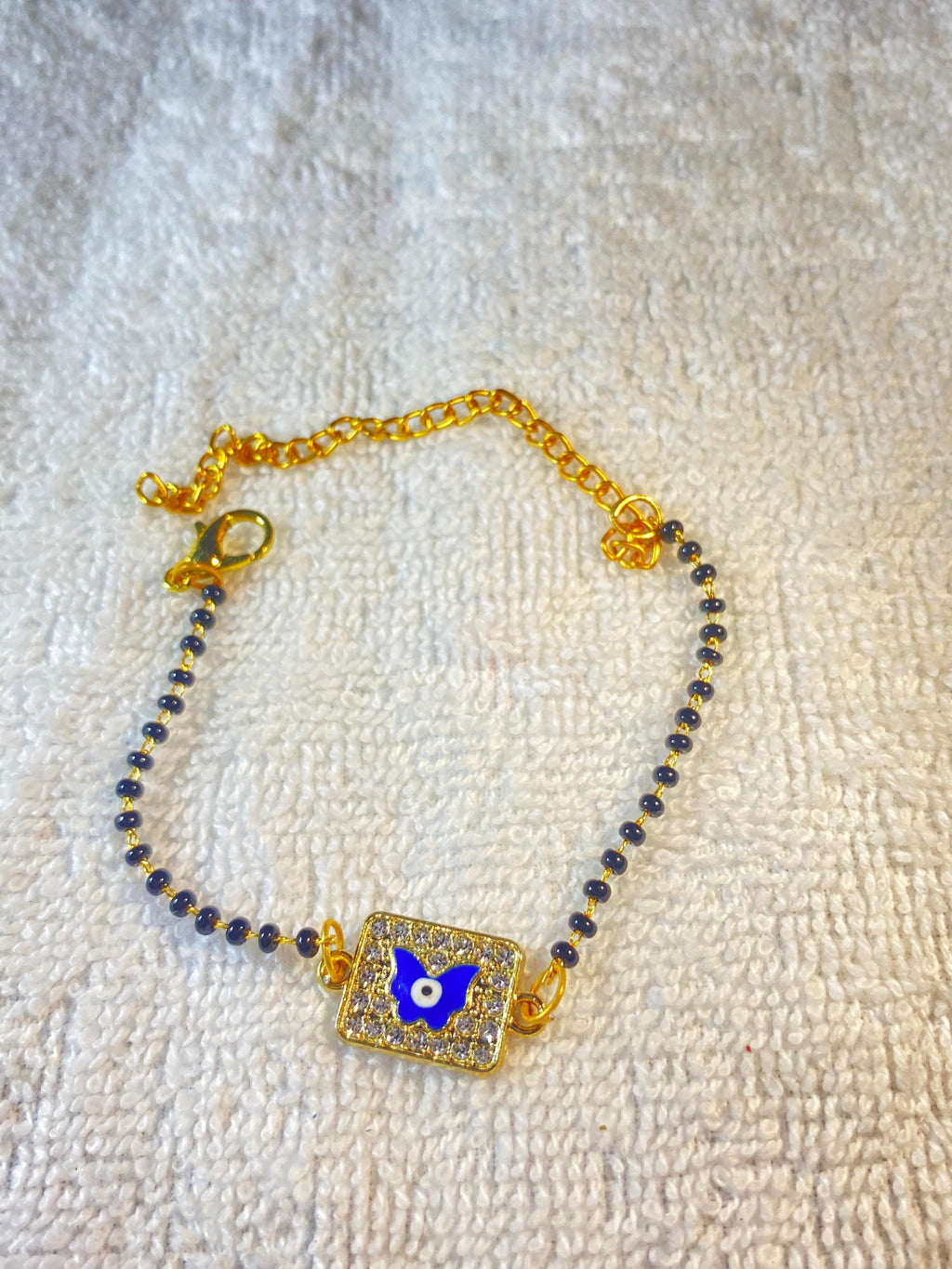 Most Stylish Evil Eyes Butterfly Design Mangalsutra Bracelets