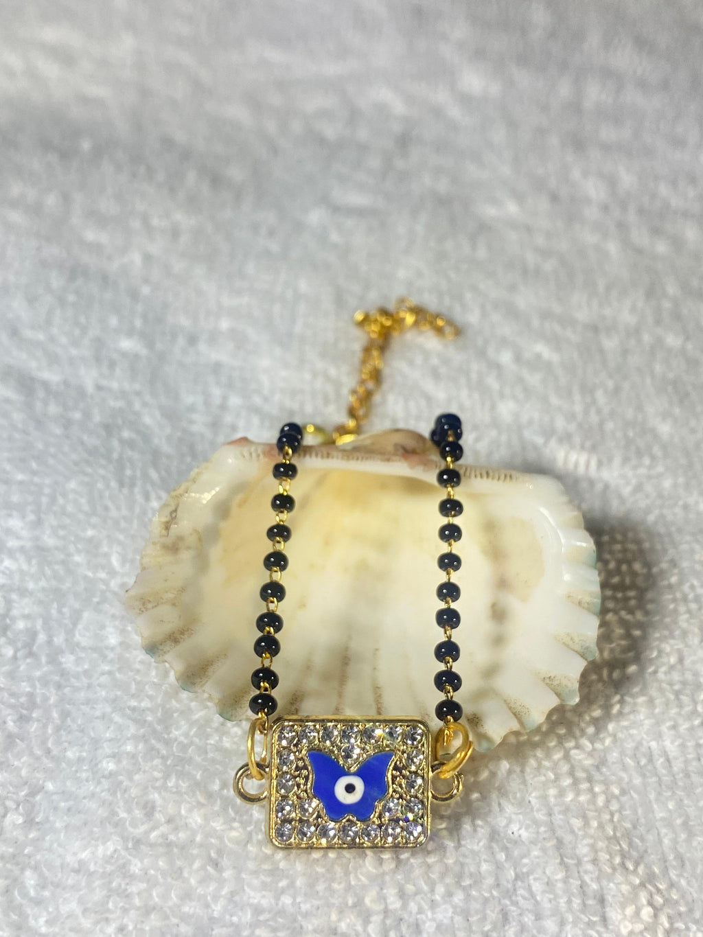 Most Stylish Evil Eyes Butterfly Design Mangalsutra Bracelets