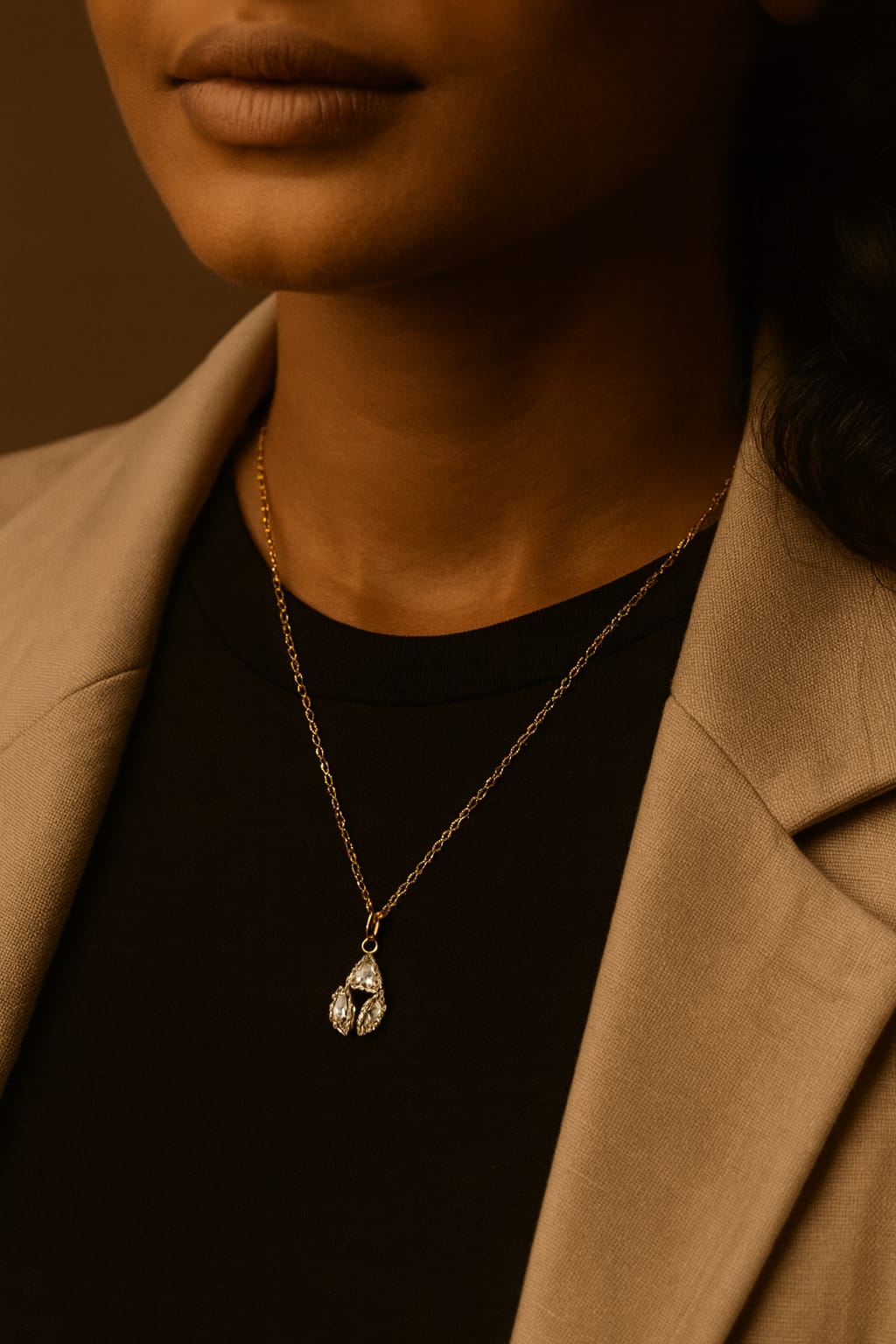 American Diamond Design Chain With Awesome Party Wear Look