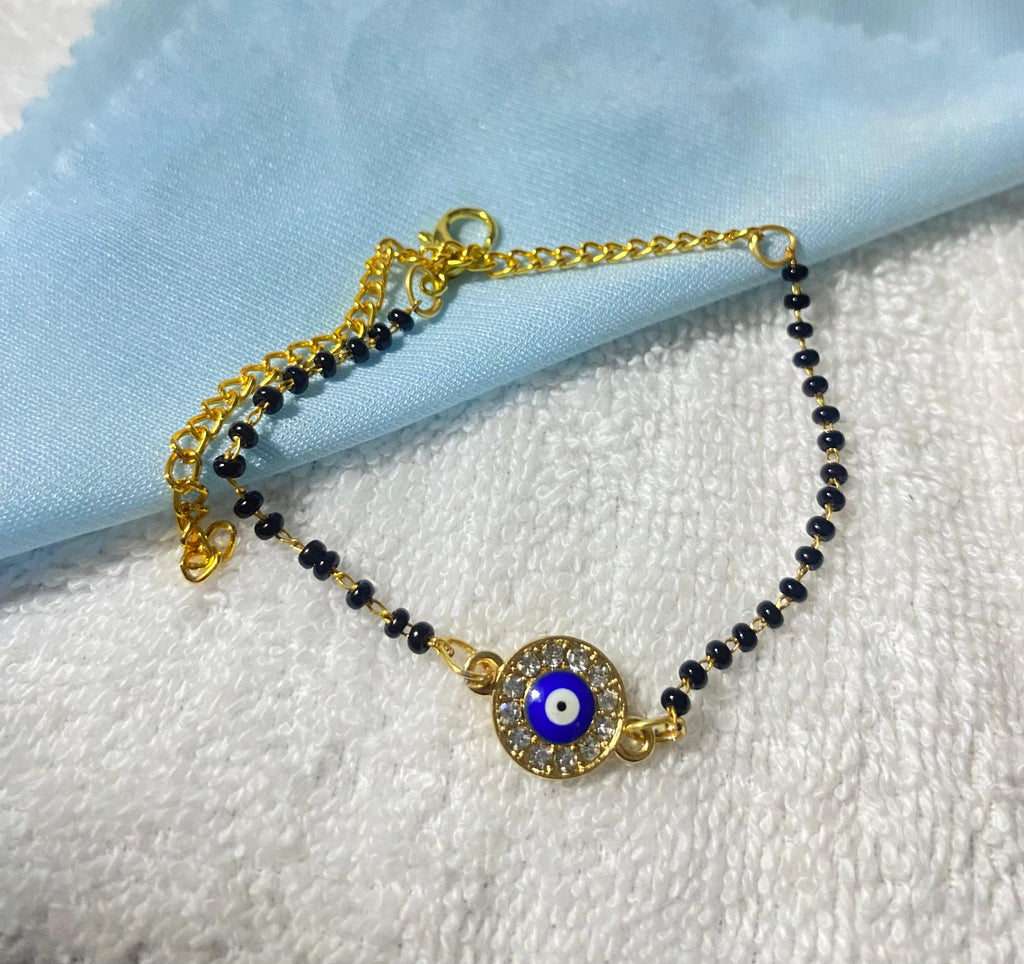 Evil Eyes With Diamond Design Beautiful Hand Bracelets Mangalsutra
