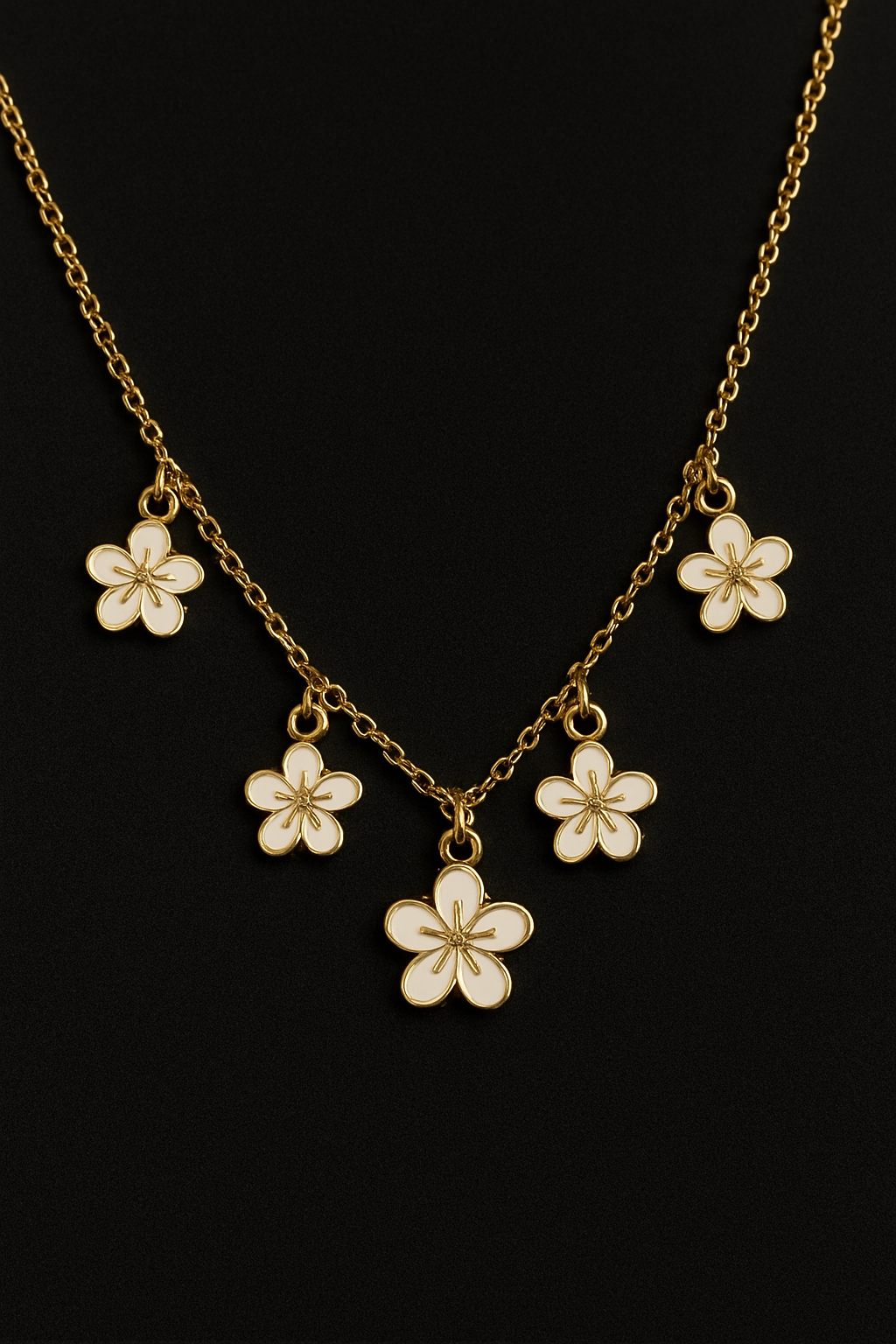 Easy Wearing Flower Design Daily Wear Golden Chain
